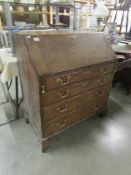 An oak bureau.