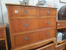 A 2 over 2 chest of drawers.