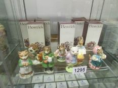 7 Royal Albert Beatrix Potter figures mainly BP3b including Ginger, Simpkin, Gregory Parsley etc.