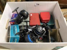 A quantity of fishing reels