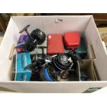 A quantity of fishing reels