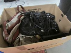 8 handbags including leather, Betty Barsley etc.