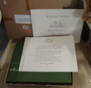2 slip cased limited edition (180/230) containing 14 horse racing themed lithographs on Japan paper