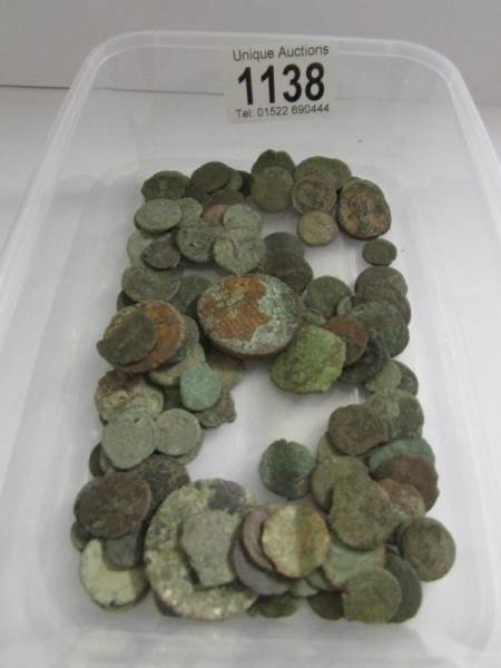 A quantity of antique coins.
