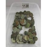 A quantity of antique coins.