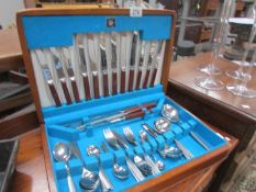 A part canteen of cutlery.