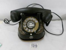 A vintage Belgian bell telephone with UK connection.