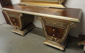 A double pedestal gilded sideboard Cappelletti Cantu' Italy
