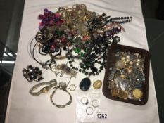 A box of costume jewellery,