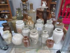 A mixed lot of assorted stoneware items including Lee & Green Ltd, Bourne, Schweppes,