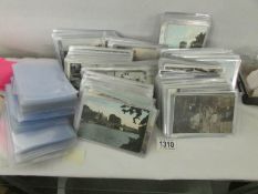 A private collection of 350 old postcards including shipping,