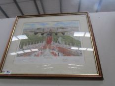 A limited edition 169/1945 print after Timothy O'Brien of Spitfire,
