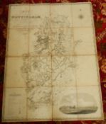 A large 1824-1825 map of the county of Nottingham by C & J Greenwood.