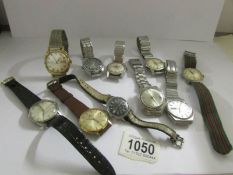 10 assorted wrist watches including Seiko, Pronto, Tropic Master, Sekonda, Buler, Titus, Precimax,