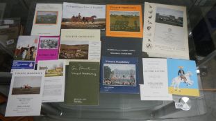 A collection of booklets and flyers for exhibitions displaying Vincent Haddelsey's art including