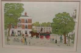 A framed and glazed limited edition print (80/200) after Vincent Haddelsey (1934-2010 of a horse
