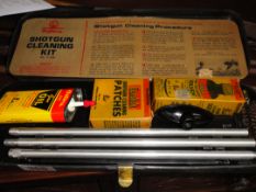 A 20-28 CA shot gun cleaning set with instructions.