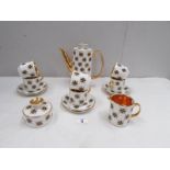 A 15 piece Irish porcelain coffee set.