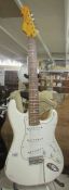 A vintage re-issue series Hendrix style Strat guitar, Wilkinson pick ups and hardware.