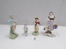 4 19th century figures including continental.