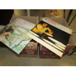 2 boxes of LP records including Carly Simon, Joe Cocker, Herman's Hermits etc.