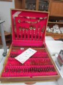 A Siamese 96 pieces cutlery set in case.