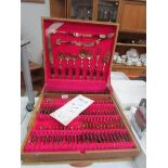 A Siamese 96 pieces cutlery set in case.