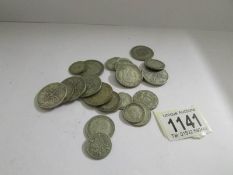 Approximately 155 grams of pre 1947 silver coins.