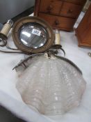 A scallop wall light and a wall light mirror.