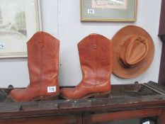 A pair of Stetson leather boots (approx. length 10.