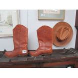 A pair of Stetson leather boots (approx. length 10.