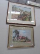 2 railway prints.