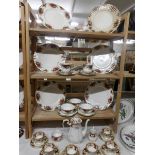 22 pieces of Royal Albert Old Country Roses tea ware and a Royal Albert Lady Hamilton pattern tea