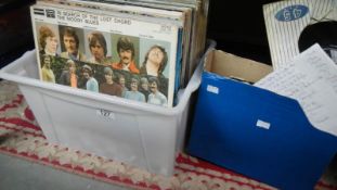 A quantity of LP records including pop and classical featuring Led Zeppelin,