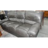 A 3 seat leather sofa.