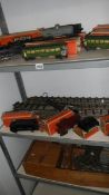 A Lionel 3 rail 0 gauge train set including 2 x 2026 engines, tender, pullman,