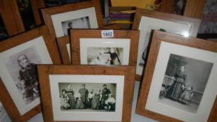 7 framed and glazed 'Freak' photo's.