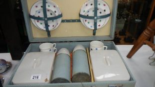 A vintage picnic set.