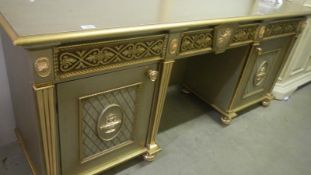 A gilded sideboard