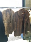 2 fur coats