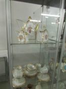 24 pieces of Limoges tea and coffee ware in a retro bubble design, some a/f.