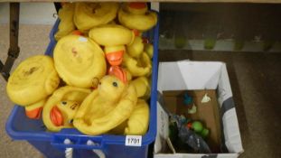 A quantity of ducks for Hook a Duck stall.