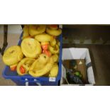 A quantity of ducks for Hook a Duck stall.