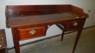 A Georgian inlaid mahogany desk