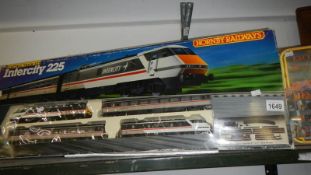 A Hornby 00 gauge model railway R696 Intercity 125 train set including 91 electric locomotive and