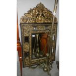 A large ornate mirror