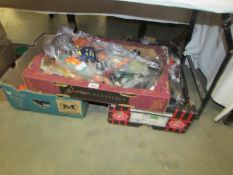 3 boxes of assorted Action man figures.