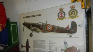 A print of a spitfire, 11A-P7350.