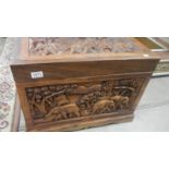 A camphor wood chest