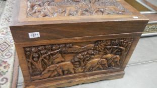 A camphor wood chest